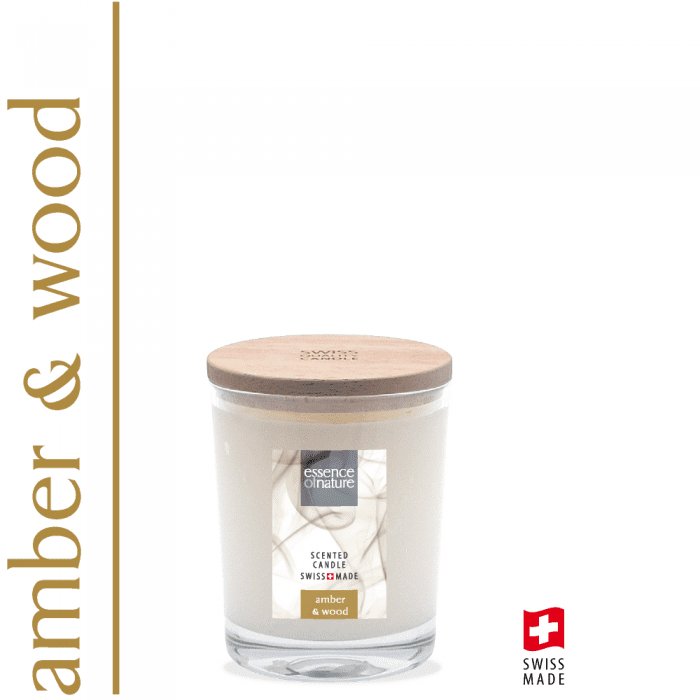 Essence of Nature Scented Candle Amber & Wood