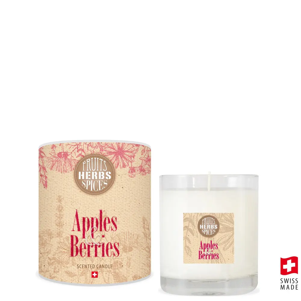 Fruits Herbs Spices Scented Candle 190g Apples + Berries
