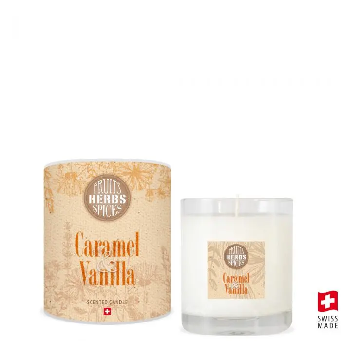 Fruits Herbs Spices Scented Candle 190g Caramel + Vanilla